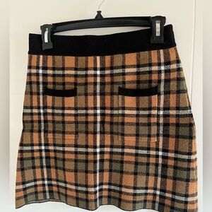 Zara Plaid Skirt
